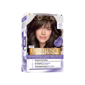 کیت رنگ مو لورآل شماره 4.11 قهوه ای دودی