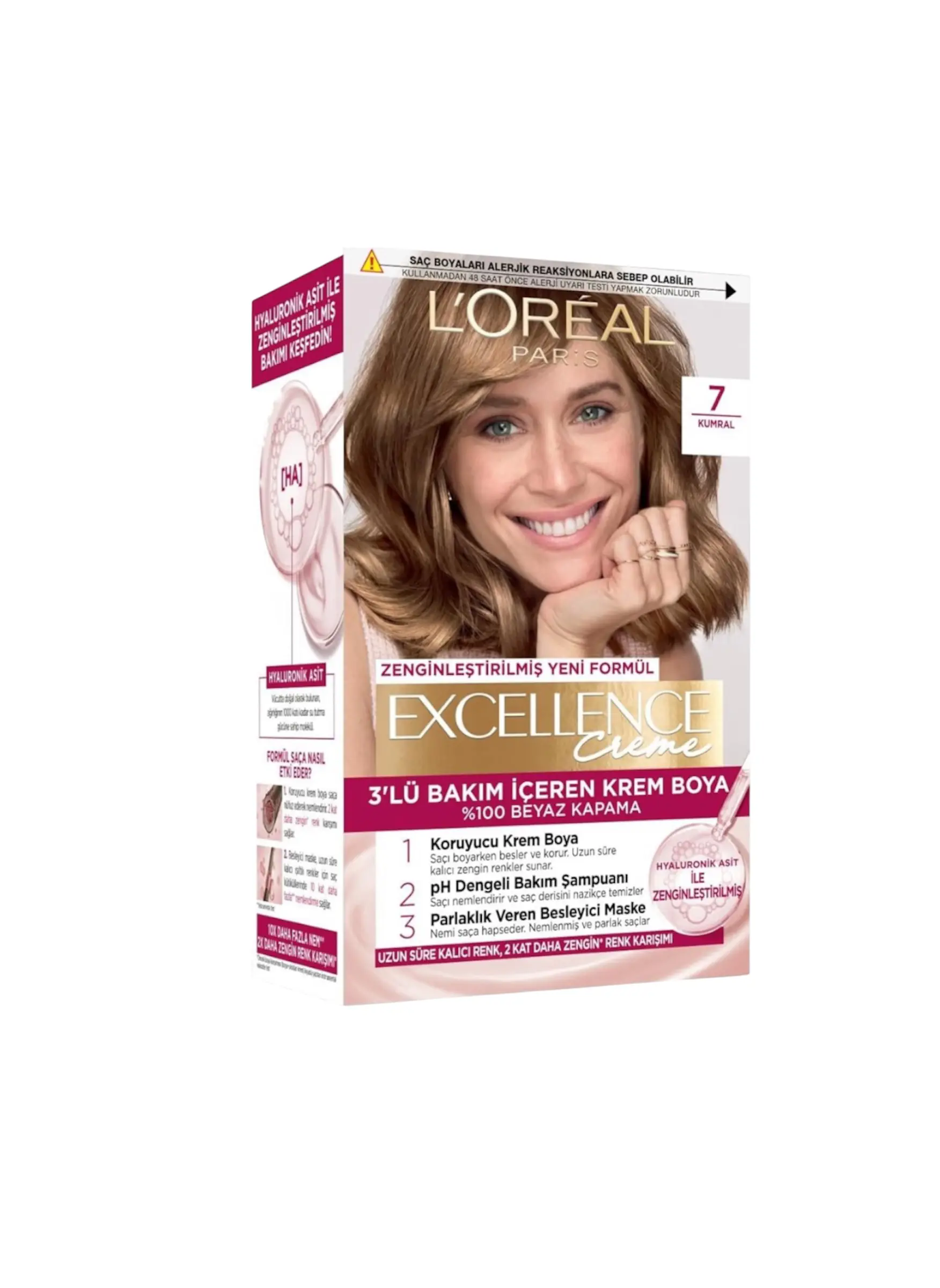 کیت رنگ مو لورآل شماره 7 بلوند طبیعی