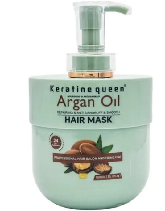 ست شامپو و ماسک مو کراتین کویین مدل آرگان