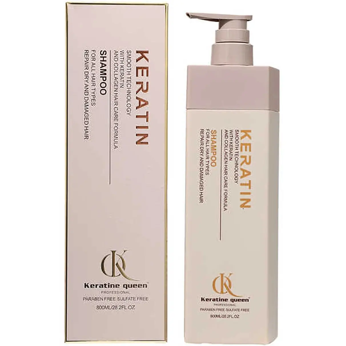 ست شامپو و ماسک کراتین کویین مدل کراتین