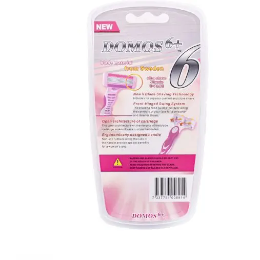 ژیلت دوموس شش لبه 3عددی زنانه