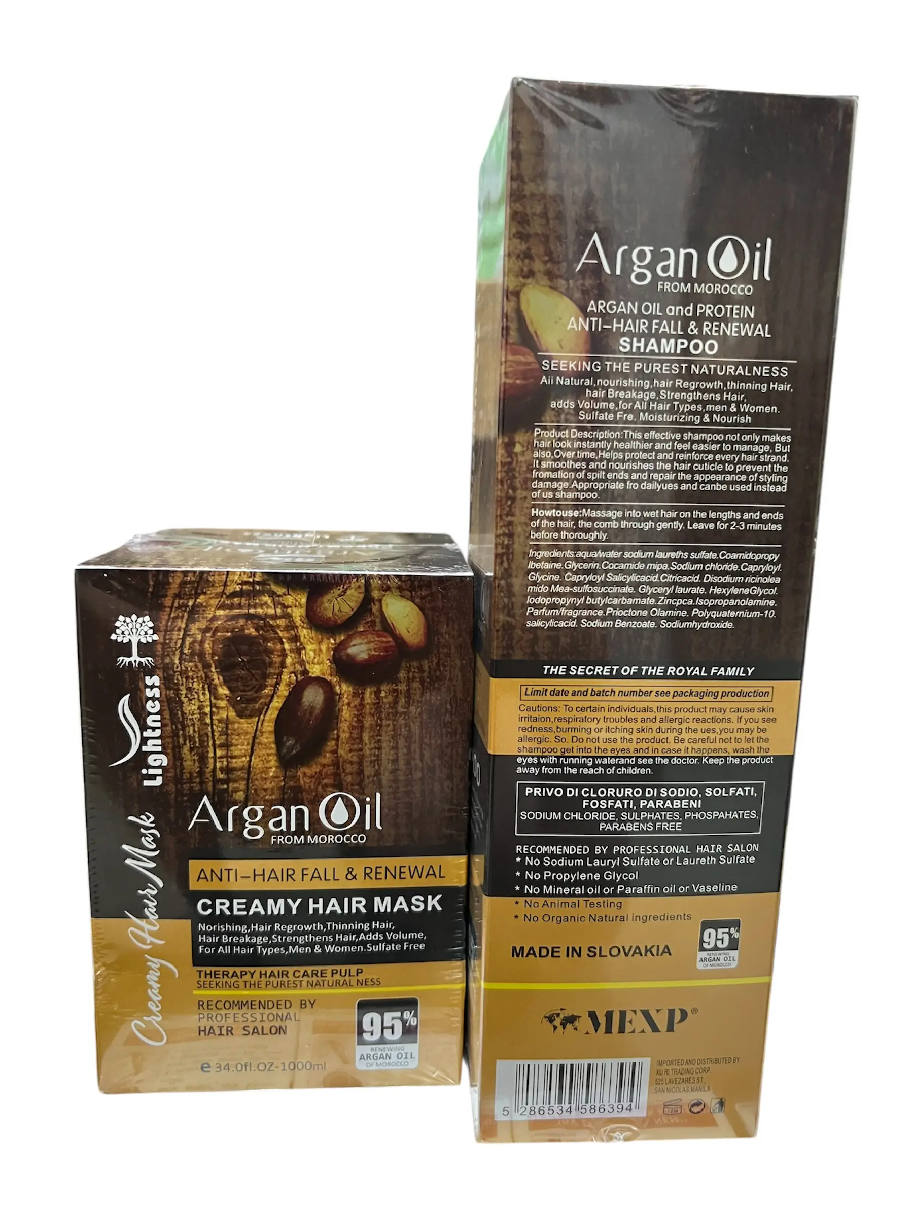 شامپو و ماسک مو لایتنس MEXP