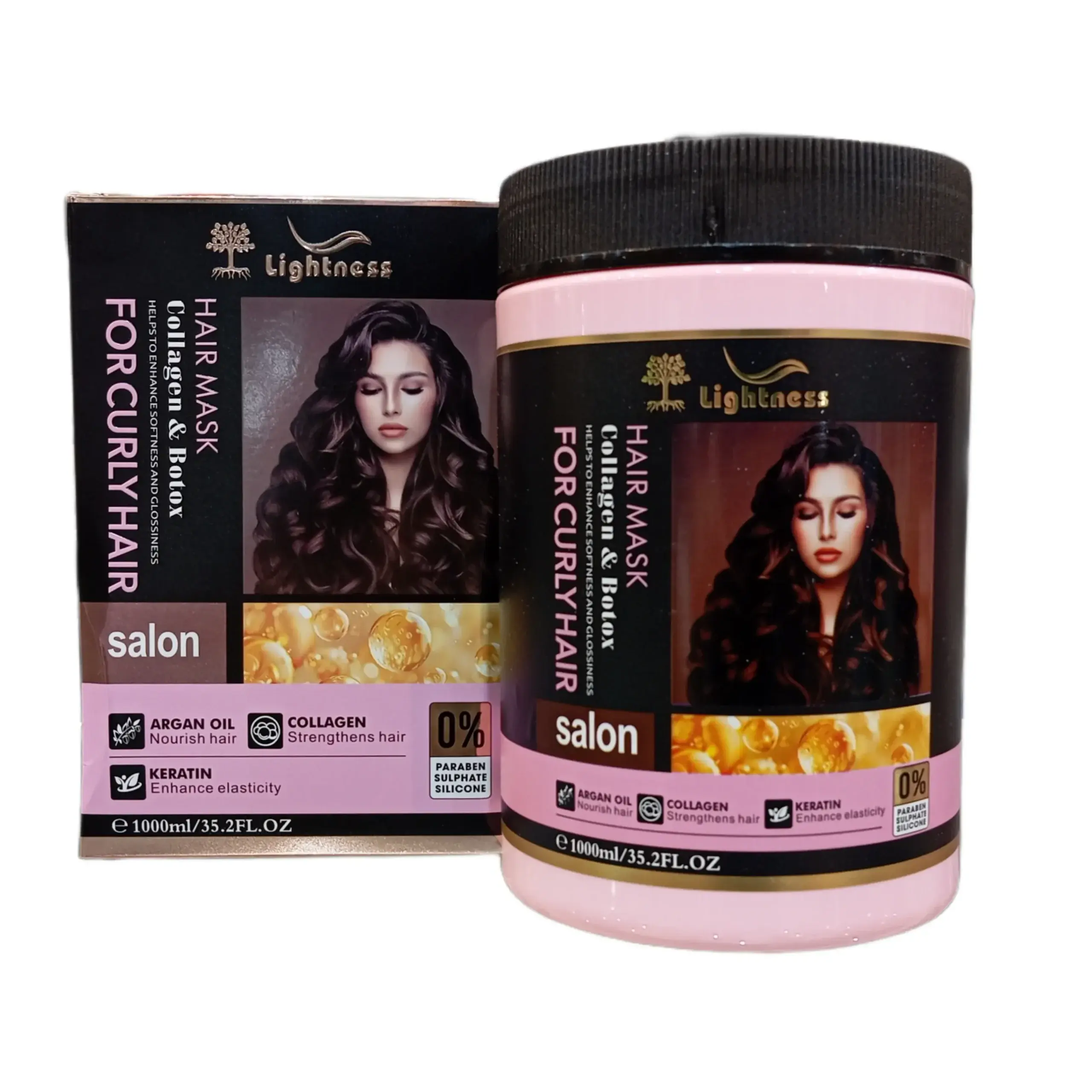 ست شامپو و ماسک لایتنس مخصوص موهای فر