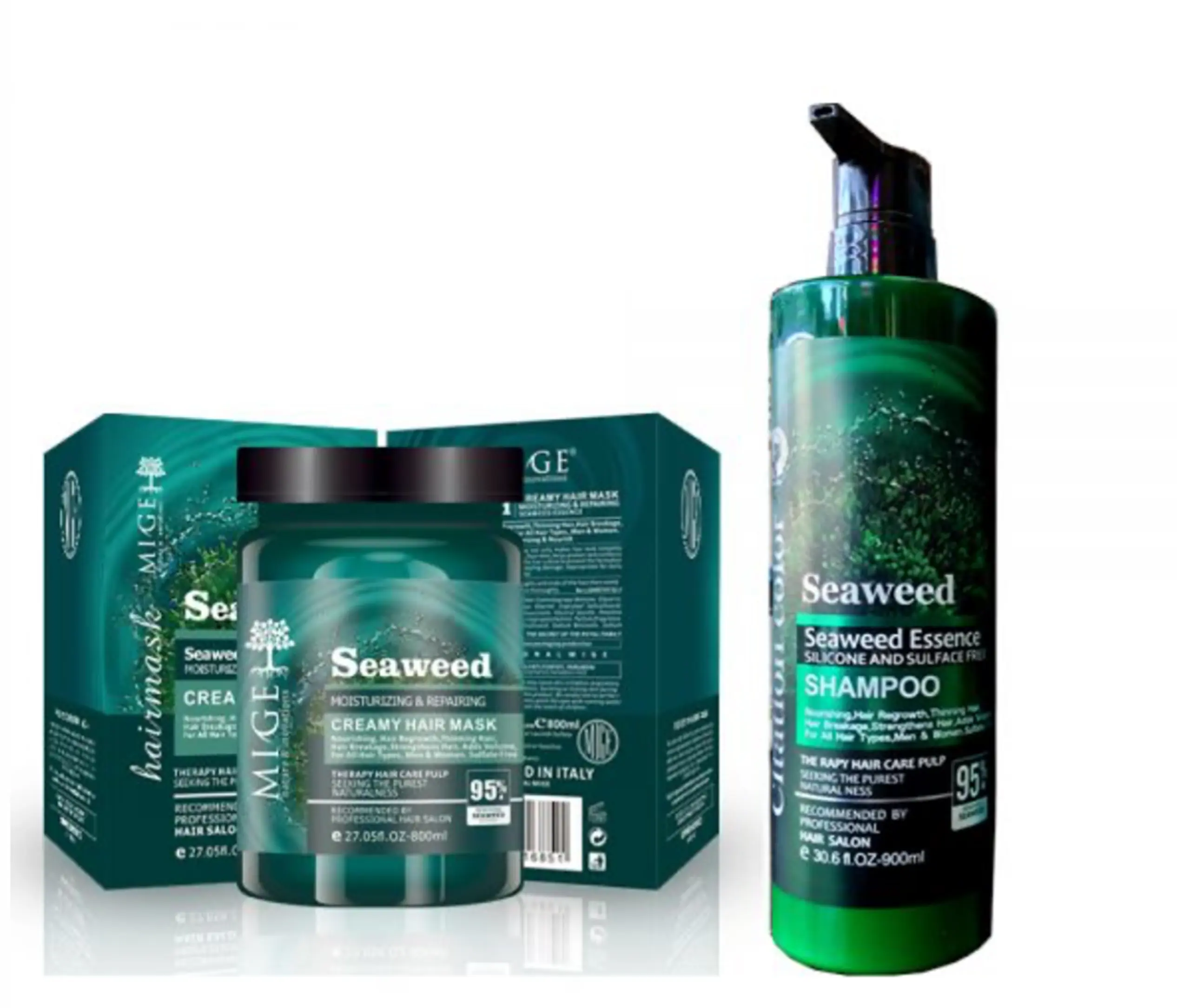 ست شامپو و ماسک مو سیوید جلبک دریایی