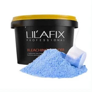 پودر دکلره لیلافیکس 2کیلویی آبی بدون آمونیاک خنثی کننده تن زرد