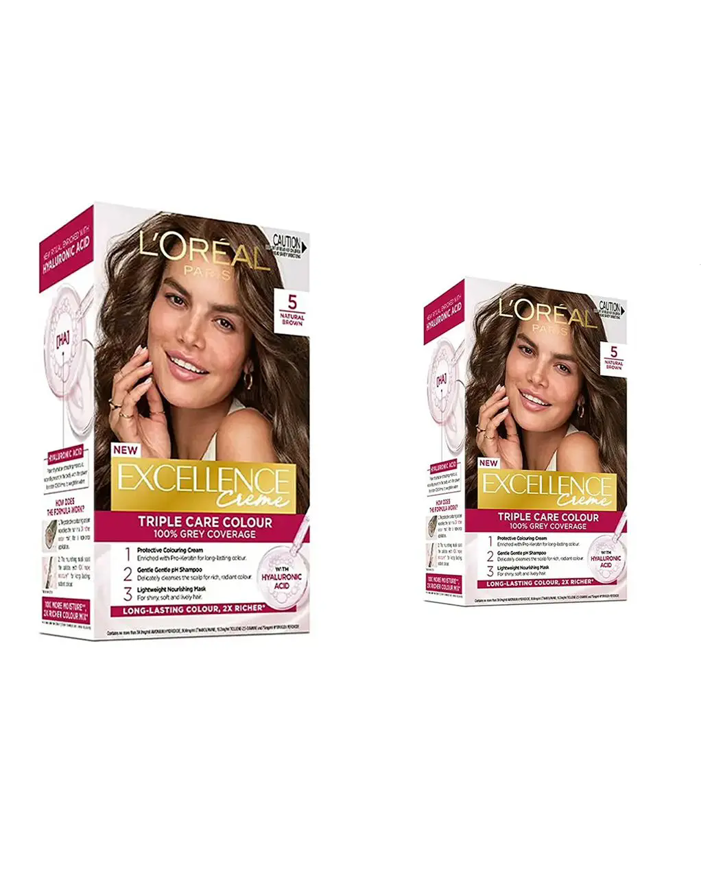 کیت رنگ مو لورآل شماره 5 دو عددی