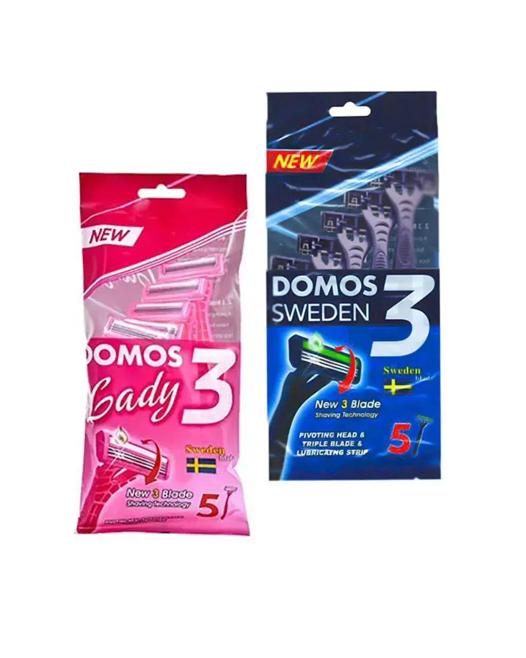 ست ژیلت دوموس سه لبه پنج عددی (2 عدد)