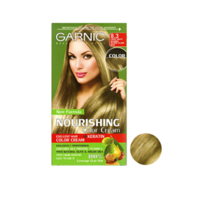 کیت رنگ مو زنانه گارنیک شماره 8.3 بلوند زیتونی روشن GARNIC