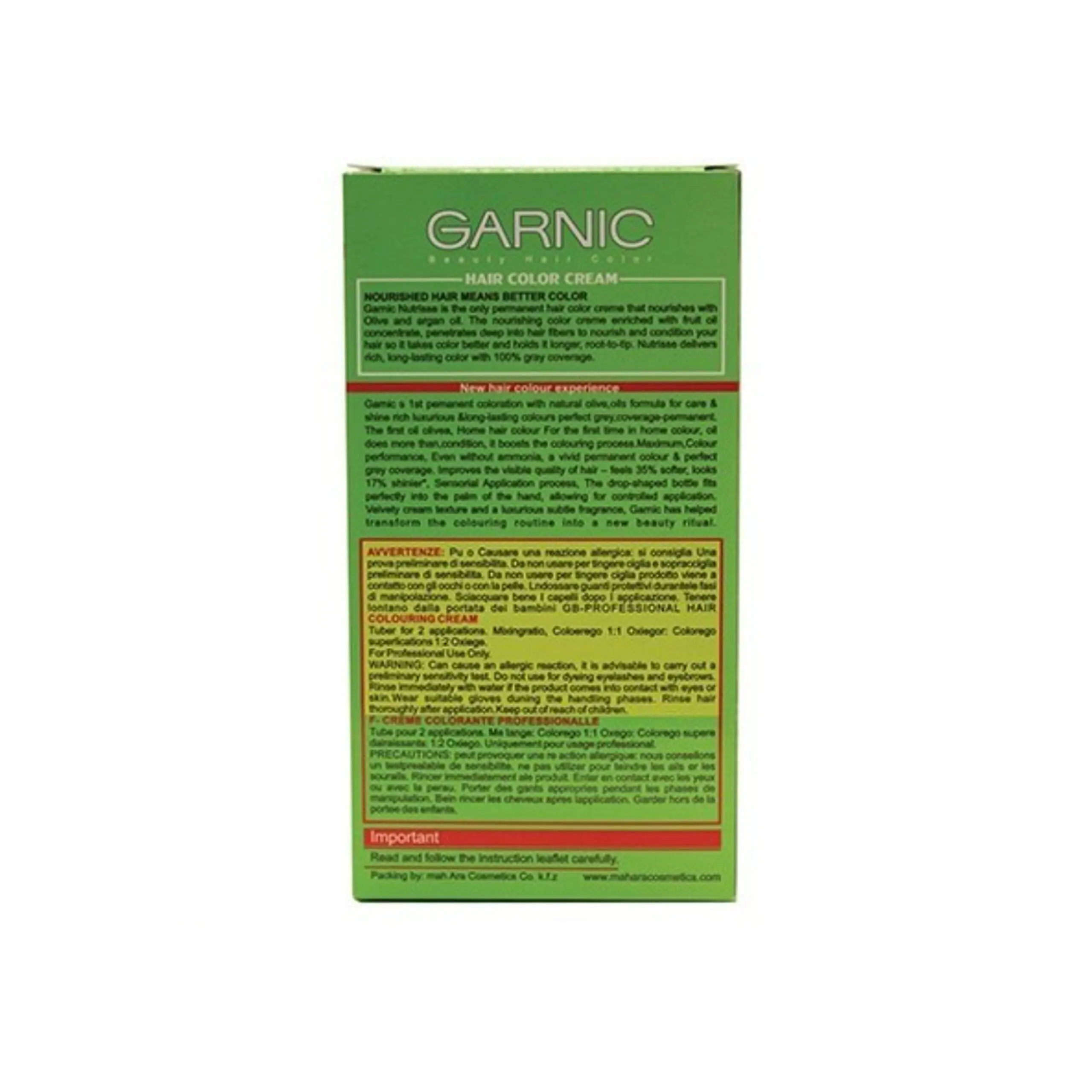 کیت رنگ مو زنانه گارنیک شماره 7.77 بلوند شنی GARNIC